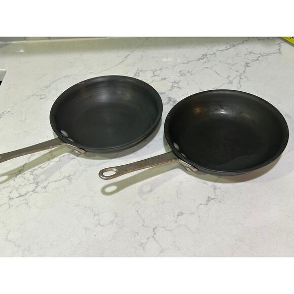 Lot of 2 Vtg Calphalon Commercial Cookware Anodized Frying Pans 7.5" Skillet - Picture 1 of 8